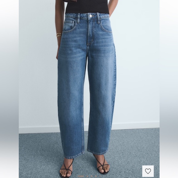 Mango HIGH-RISE BALLOON JEANS 6 - Picture 1 of 13